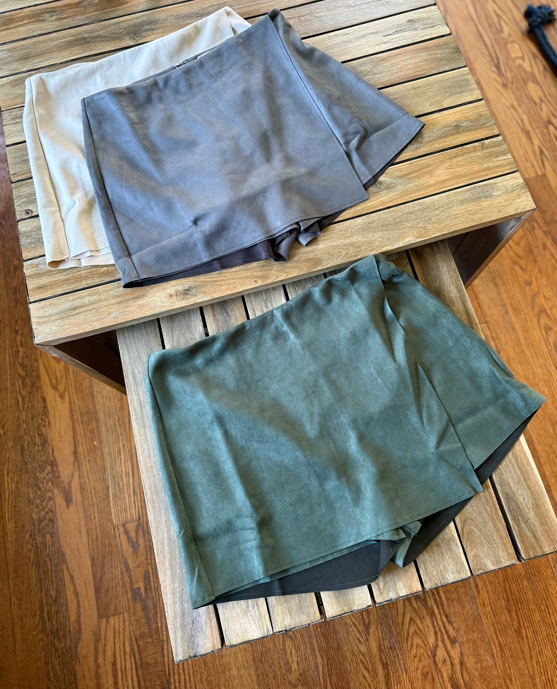 Karli Suede Skort