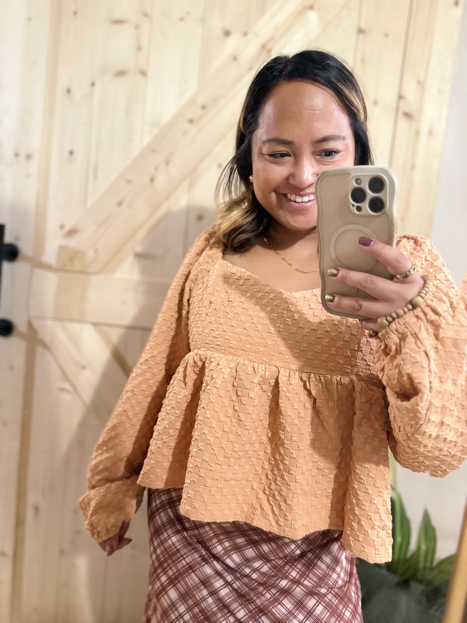 Ophelia Taupe Top