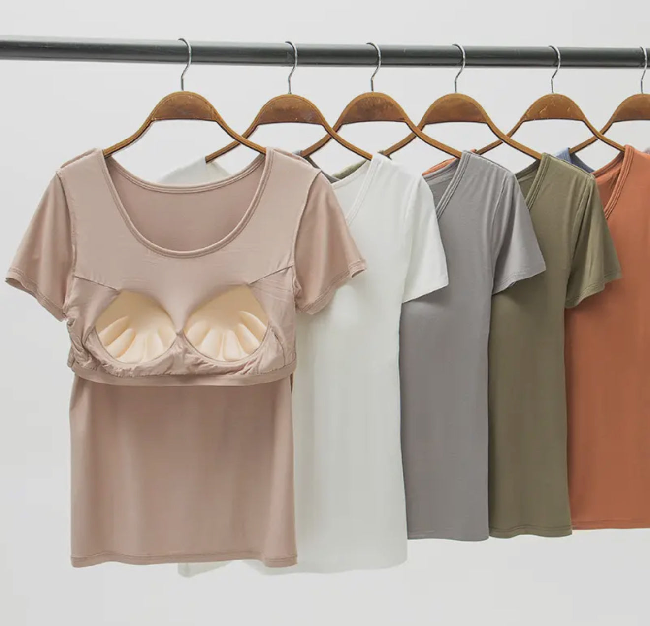 Favorite Soft Tee with Built-in-Bra