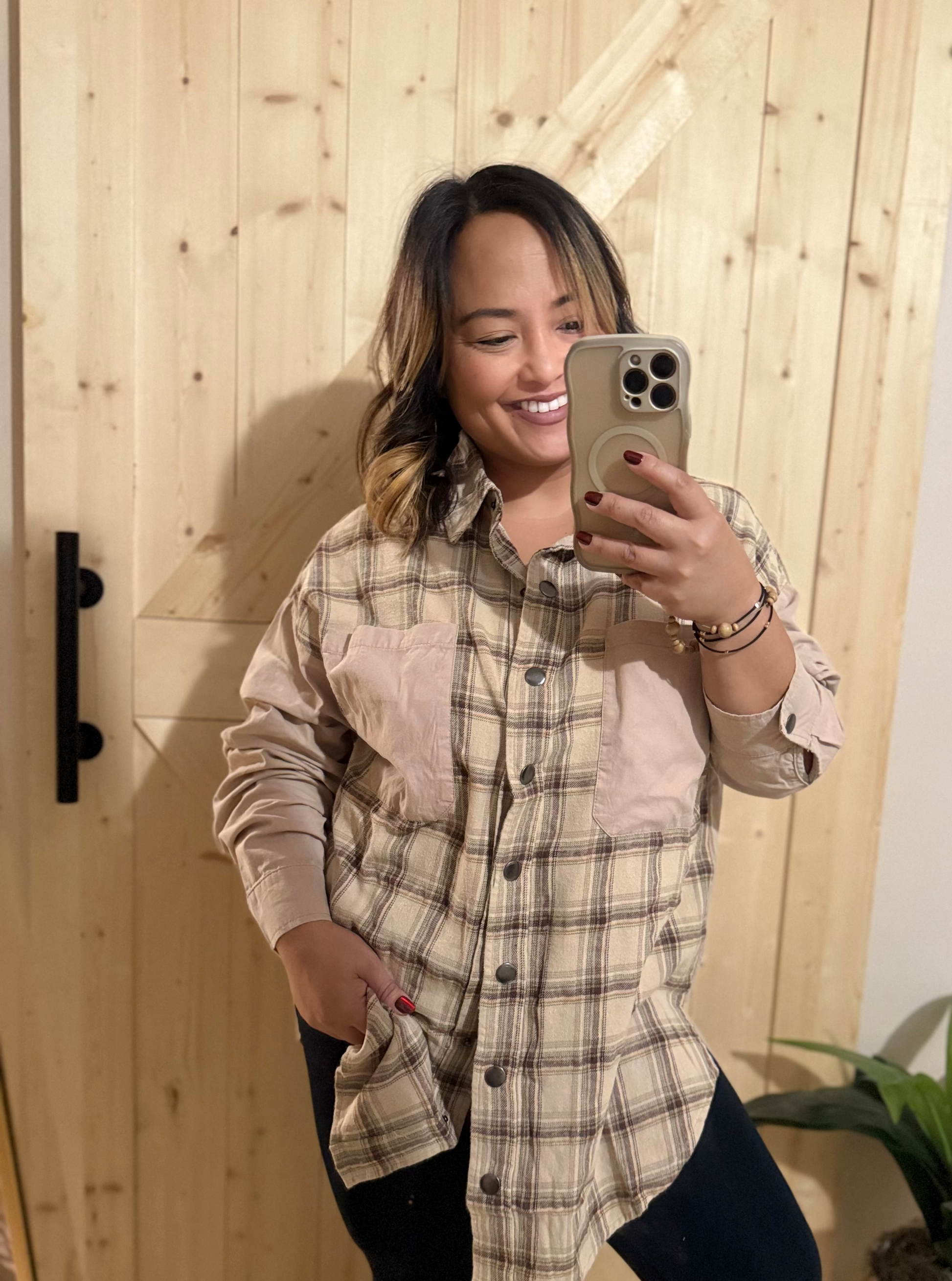 Coastal Cowgirl Brown Plaid