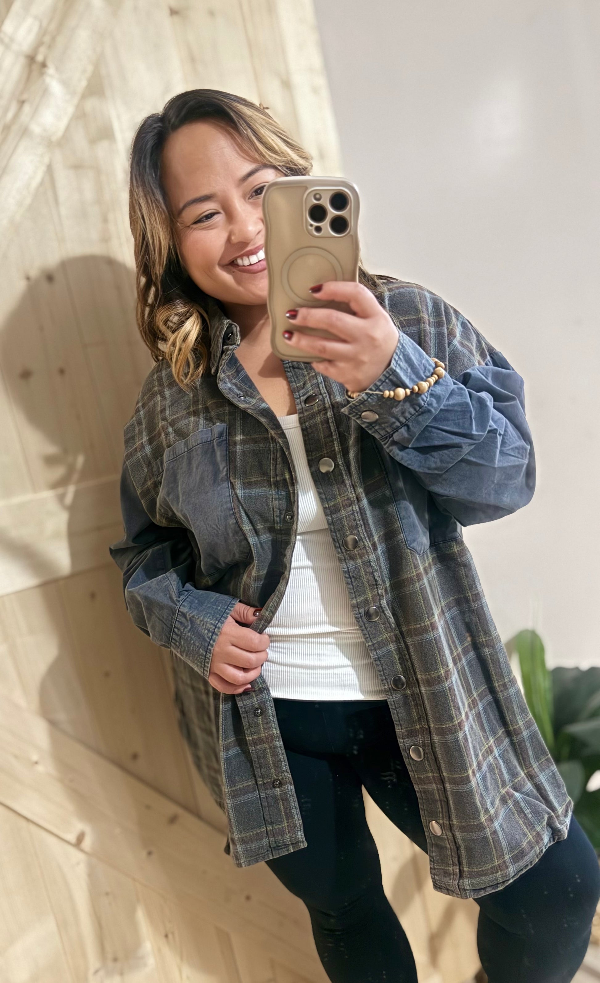 Coastal Cowgirl Plaid Chambray