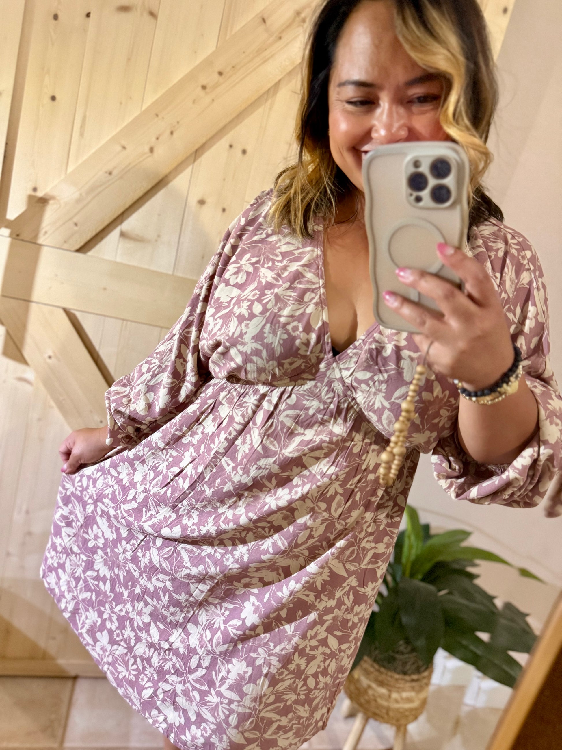 Mauve Midi Dress