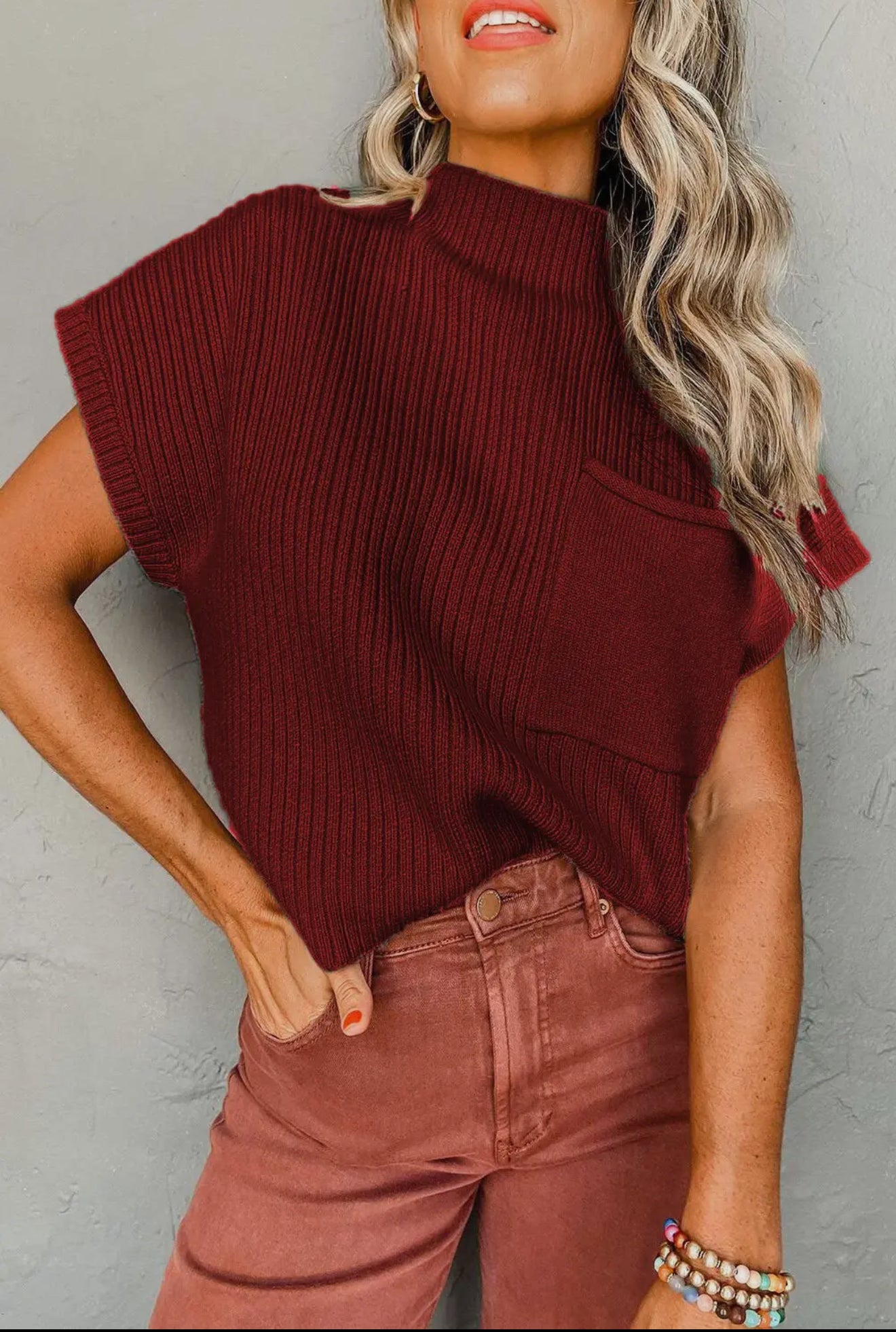 Ribbed Knit Top