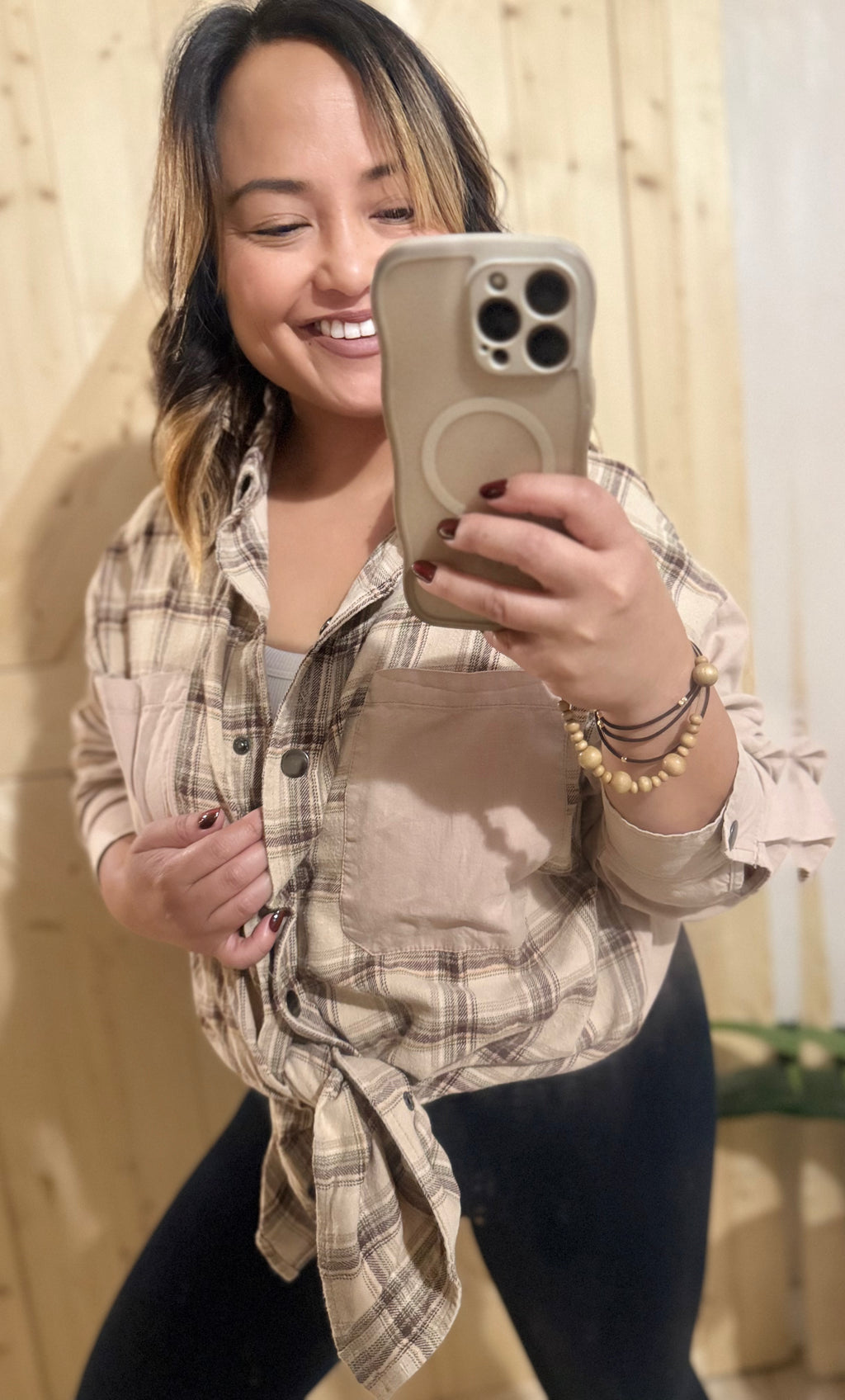 Coastal Cowgirl Brown Plaid