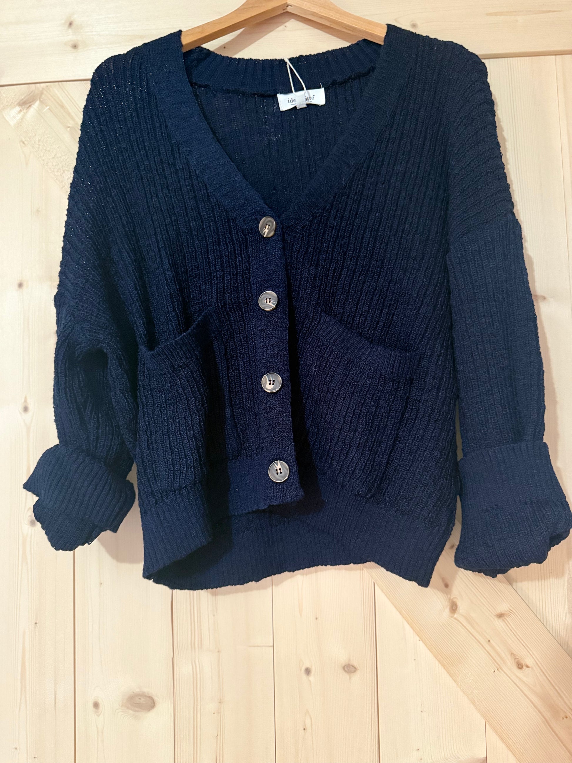 Navy Sweater Cardigan