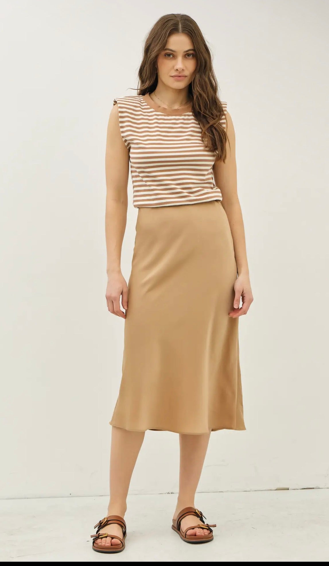 Stripe Knit Top Midi Dress* Available Only at She Blooms