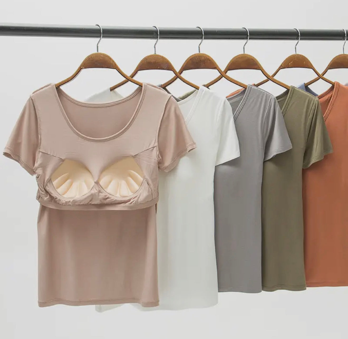 Essential Tee with Built-in-Bra